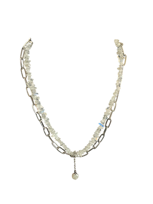 Moonstone chain choker