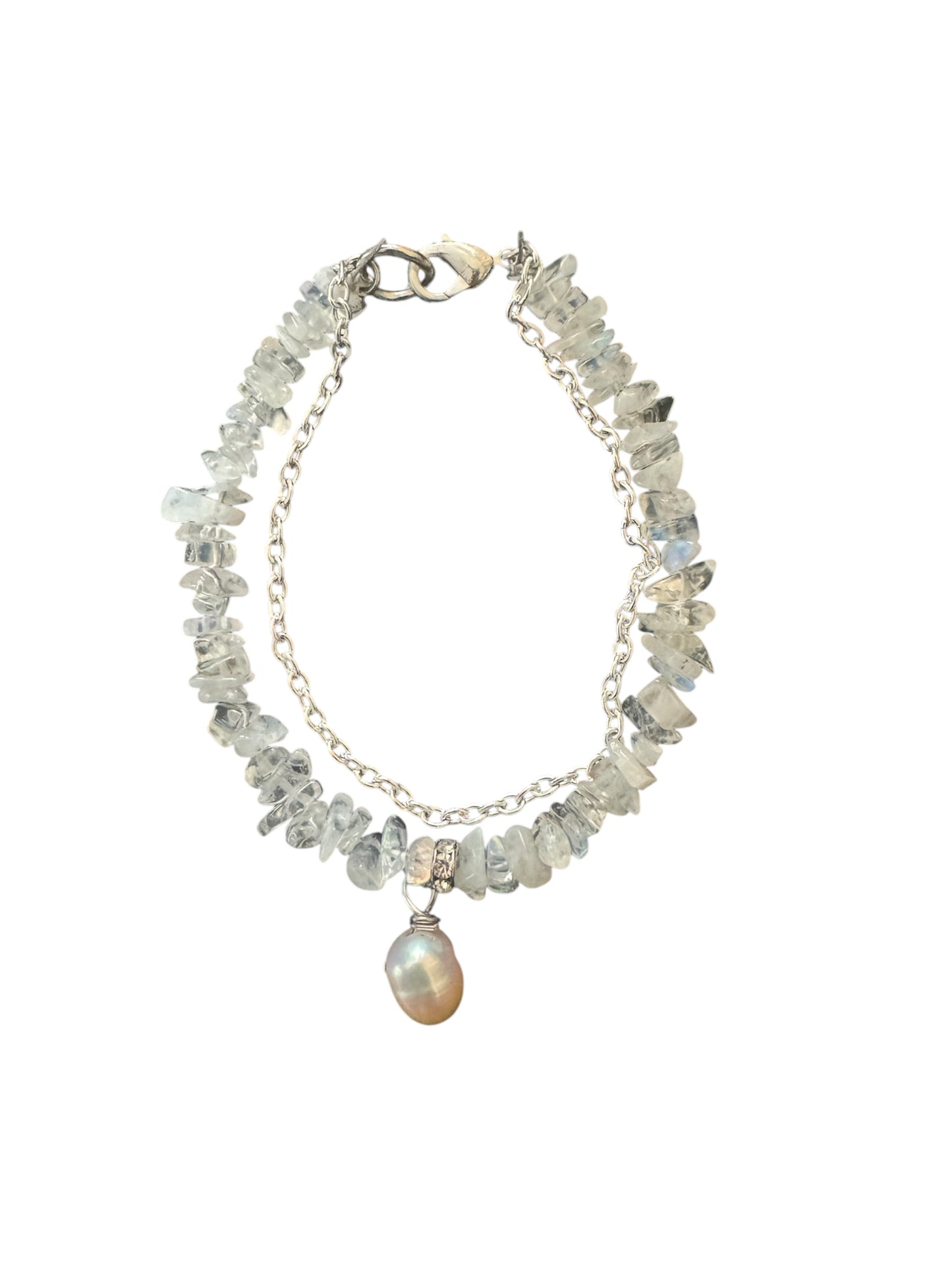 Moonstone chain bracelet