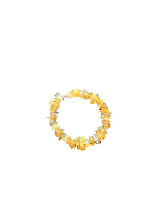 Opal chip beaded ring